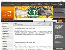 Tablet Screenshot of newsletter.dipol.pt